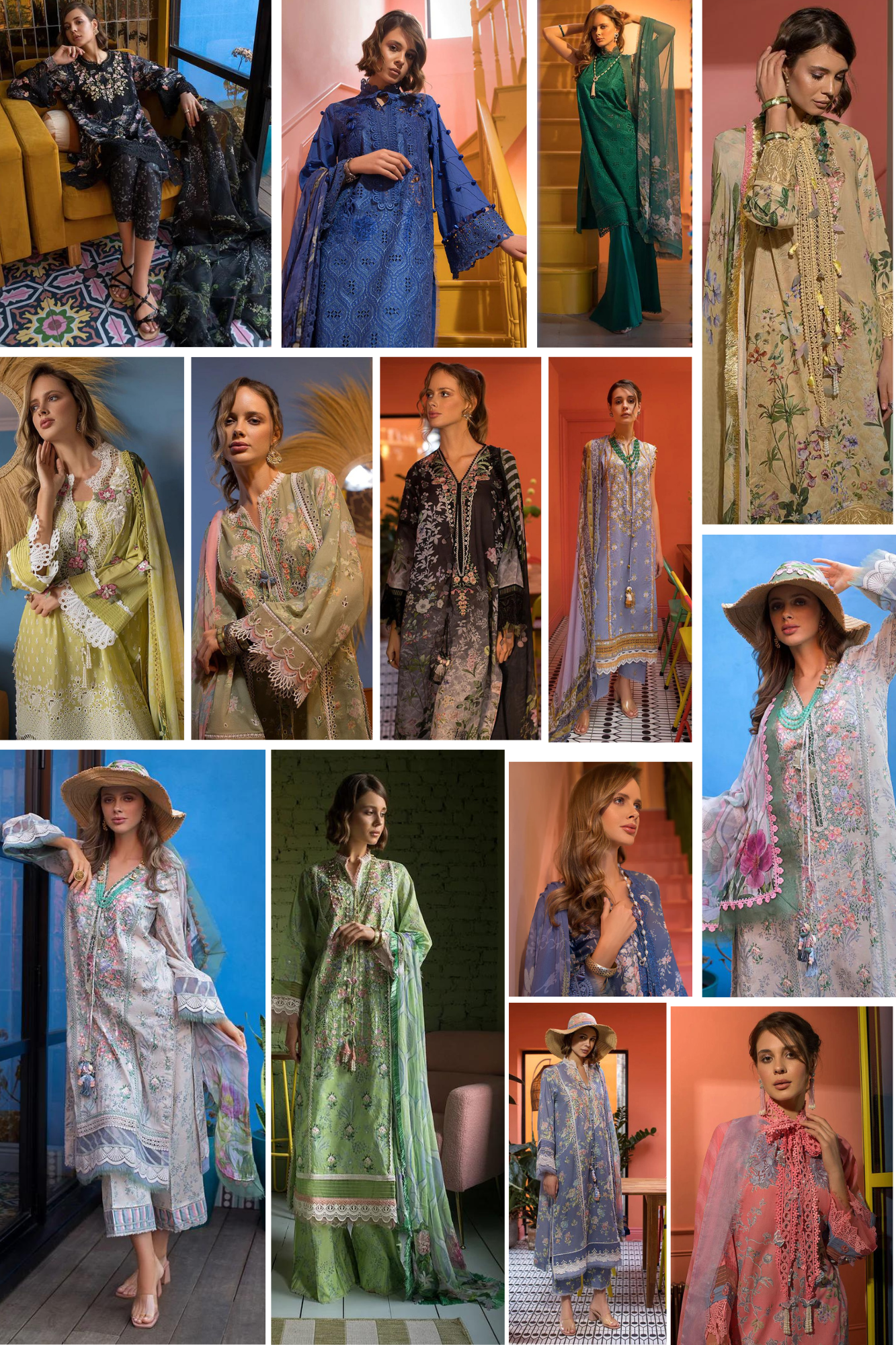 Vital By Sobia Nazir Stitched 3 Piece Embroidered Lawn Suits - Eid Summer Collection D & M COLLECTION AND NIZAMI JEWELRY