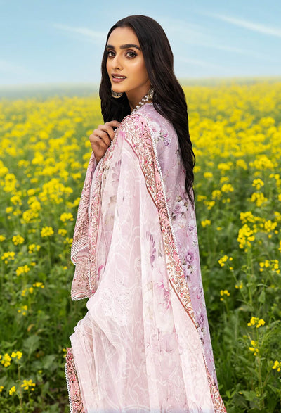 Adan's Libas Sarson Unstitched 3 Piece Embroidered Lawn Suit D-01 - Summer Collection D & M COLLECTION AND NIZAMI JEWELRY