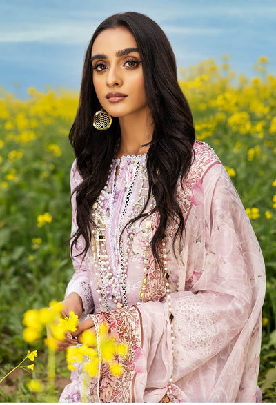 Adan's Libas Sarson Unstitched 3 Piece Embroidered Lawn Suit D-01 - Summer Collection D & M COLLECTION AND NIZAMI JEWELRY