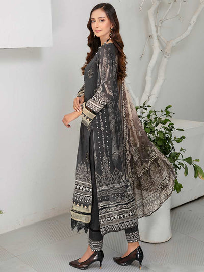 Afreen By Aalaya Stitched 3 Pc Embroidered Lawn Suit - 23V-13-D10 - Luxury Summer Collection D & M COLLECTION AND NIZAMI JEWELRY