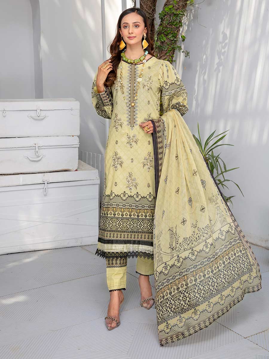 Afreen By Aalaya Stitched 3 Pc Embroidered Lawn Suit - 23V-13 - D6 - Luxury Summer Collection D & M COLLECTION AND NIZAMI JEWELRY