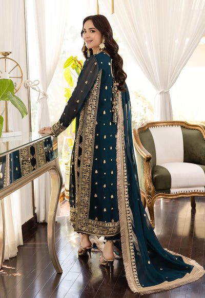 Asim Jofa Noorie x Maahru x Meerab Stitched 3 Pc Embroidered Suit - AJSM-31 - Festive Collection D & M COLLECTION AND NIZAMI JEWELRY