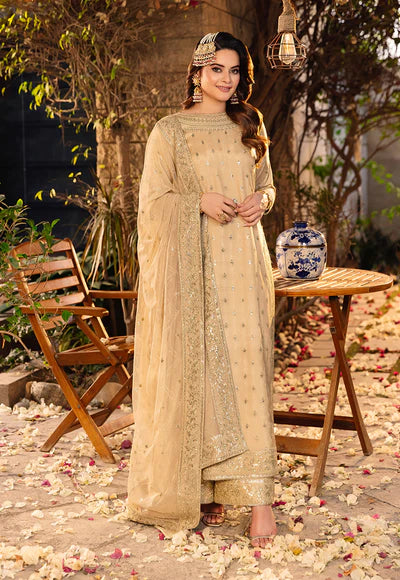 Asim Jofa Noorie x Maahru x Meerab Stitched 3 Pc Embroidered Suit - AJSM-45 - Festive Collection D & M COLLECTION AND NIZAMI JEWELRY