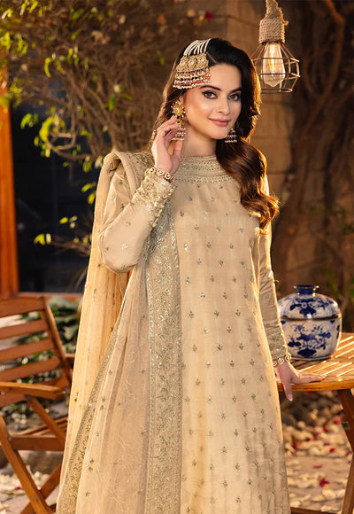 Asim Jofa Noorie x Maahru x Meerab Stitched 3 Pc Embroidered Suit - AJSM-45 - Festive Collection D & M COLLECTION AND NIZAMI JEWELRY