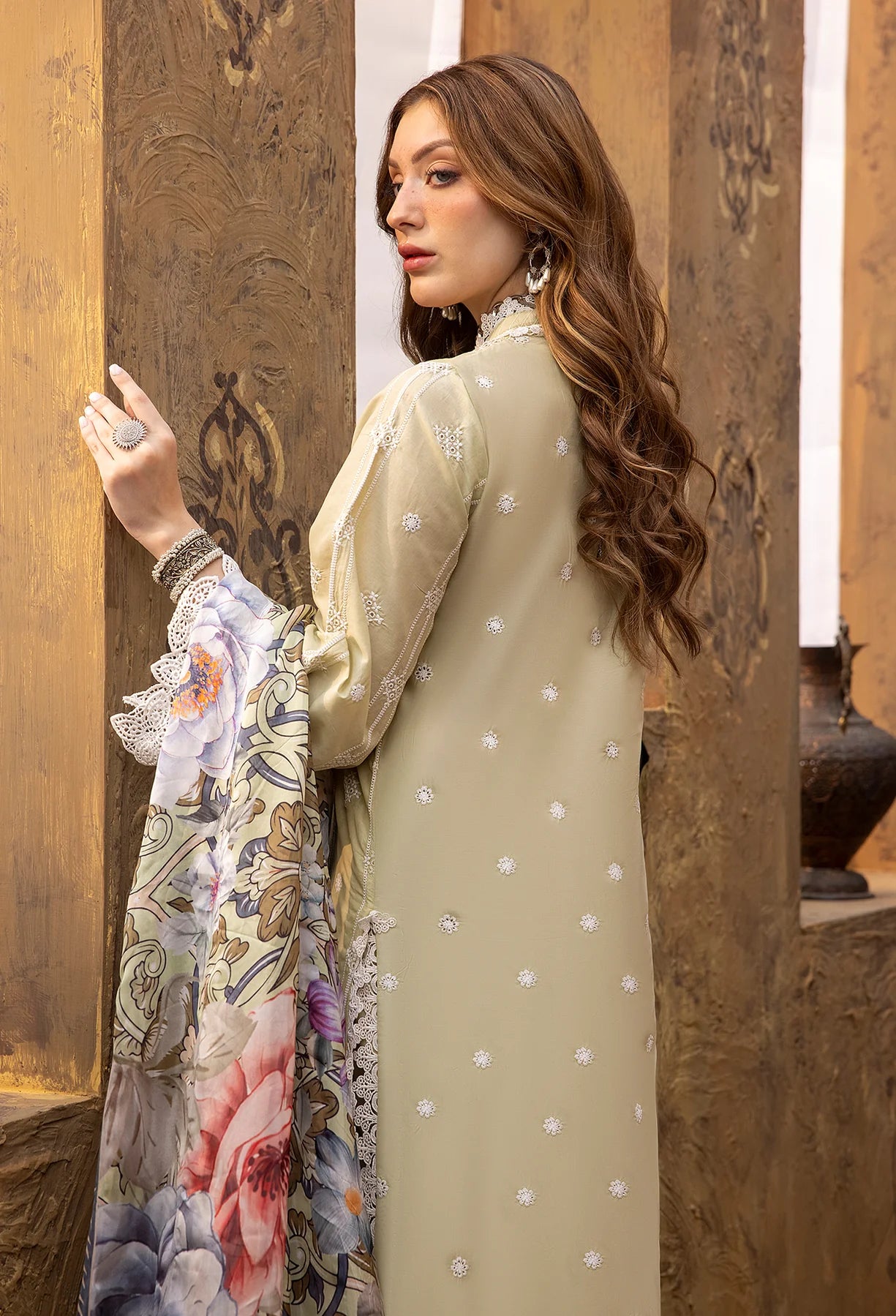 Ayesha Zia By Adan's Libas Unstitched 3 Piece Embroidered Lawn Suit AL24EL D-04 - Summer Collection