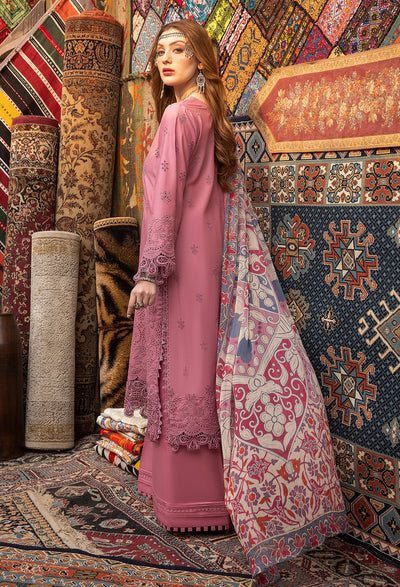 Ayesha Zia By Adan's Libas Unstitched 3 Piece Embroidered Lawn Suit AL24EL D-07 - Summer Collection