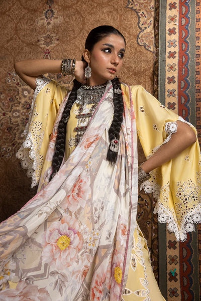 Ayesha Zia By Adan's Libas Unstitched 3 Piece Embroidered Lawn Suit AL24EL D-08 - Summer Collection