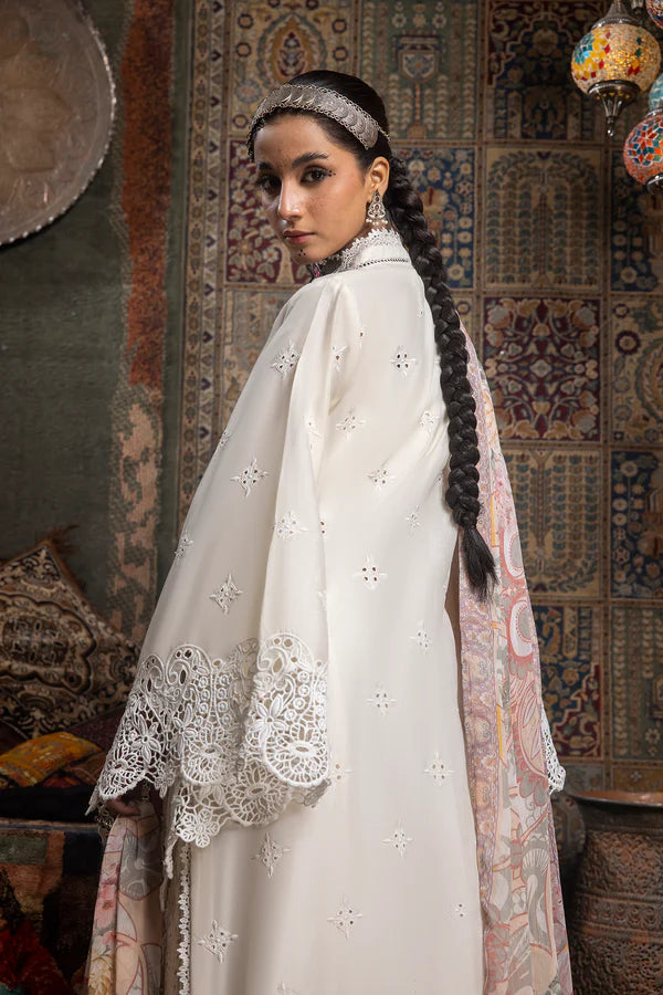 Ayesha Zia By Adan's Libas Unstitched 3 Piece Embroidered Lawn Suit AL24EL D-11 - Summer Collection