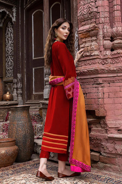 Charizma Stitched 3 Piece Embroidered Leather Suit CRZ21P PS-08 - Winter Collection