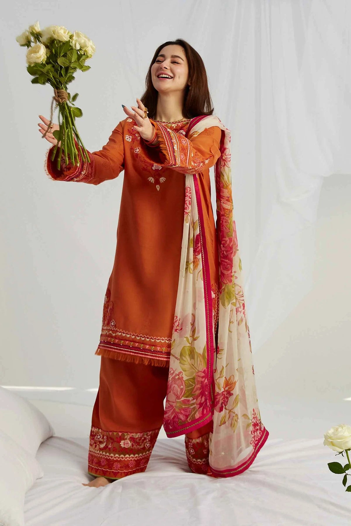 Coco by Zara Shahjahan Unstitched 3 Piece Embroidered Lawn Suit 10B - Summer Collection D & M COLLECTION AND NIZAMI JEWELRY