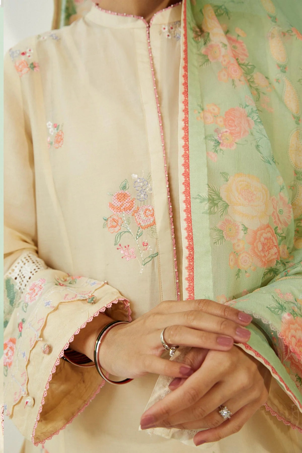 Coco by Zara Shahjahan Unstitched 3 Piece Embroidered Lawn Suit 2A - Summer Collection D & M COLLECTION AND NIZAMI JEWELRY