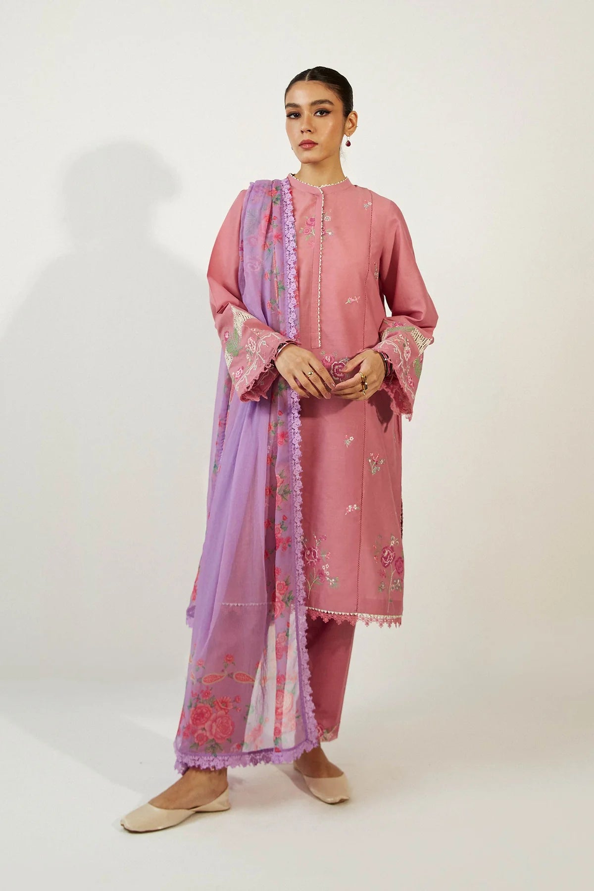 Coco by Zara Shahjahan Unstitched 3 Piece Embroidered Lawn Suit 2B - Summer Collection D & M COLLECTION AND NIZAMI JEWELRY