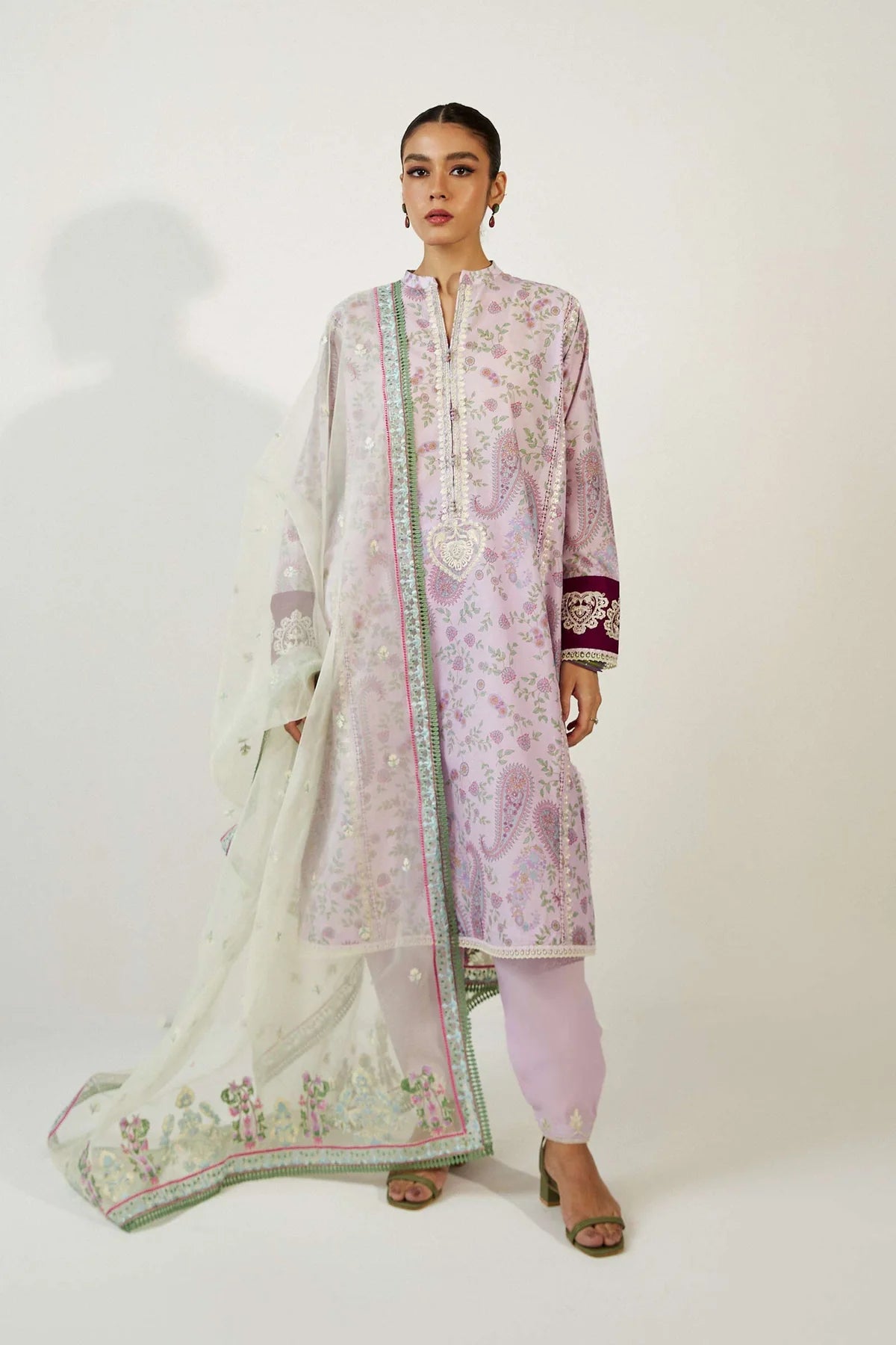 Coco by Zara Shahjahan Unstitched 3 Piece Embroidered Lawn Suit 3A - Summer Collection D & M COLLECTION AND NIZAMI JEWELRY