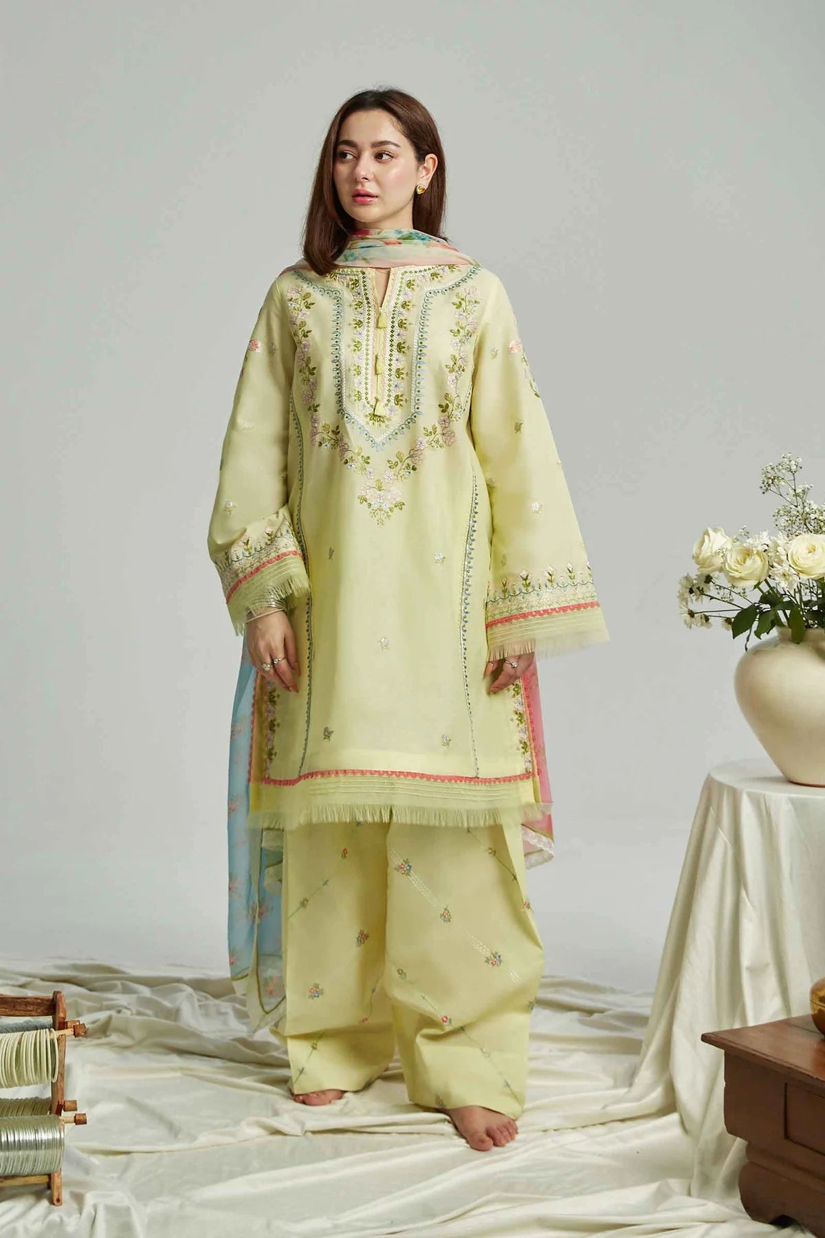 Coco by Zara Shahjahan Unstitched 3 Piece Embroidered Lawn Suit 6B - Summer Collection D & M COLLECTION AND NIZAMI JEWELRY