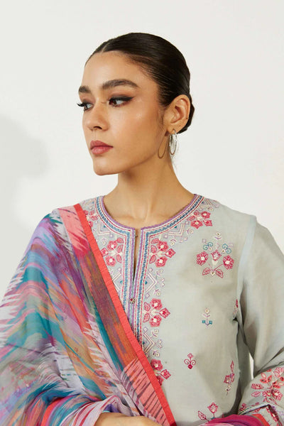 Coco by Zara Shahjahan Unstitched 3 Piece Embroidered Lawn Suit 7B - Summer Collection D & M COLLECTION AND NIZAMI JEWELRY