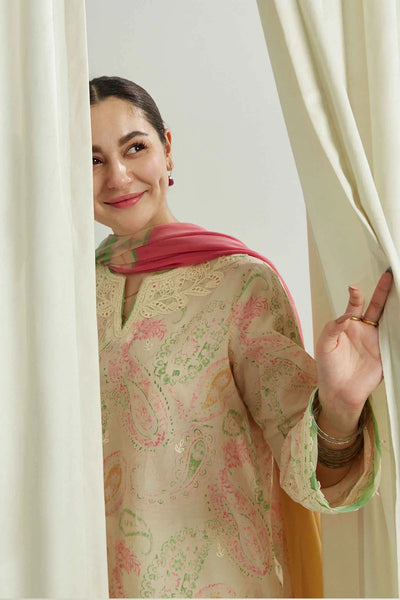 Coco by Zara Shahjahan Unstitched 3 Piece Embroidered Lawn Suit 9B - Summer Collection D & M COLLECTION AND NIZAMI JEWELRY