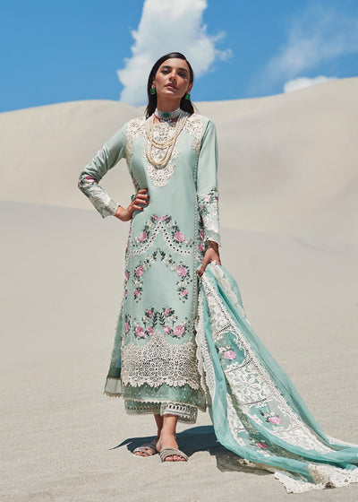 Crimson Unstitched 3 Piece Embroidered Lawn Suit 3B-Peppermint - Summer Collection D & M COLLECTION AND NIZAMI JEWELRY