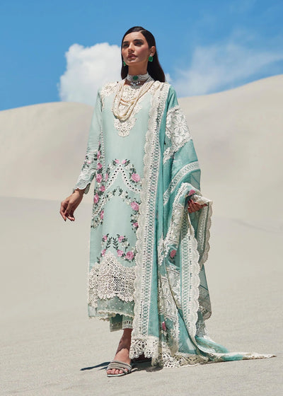 Crimson Unstitched 3 Piece Embroidered Lawn Suit 3B-Peppermint - Summer Collection D & M COLLECTION AND NIZAMI JEWELRY