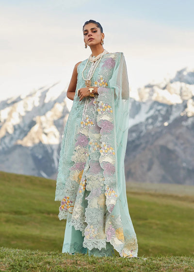 Crimson Unstitched 3 Piece Embroidered Lawn Suit 4A-Opal - Summer Collection D & M COLLECTION AND NIZAMI JEWELRY