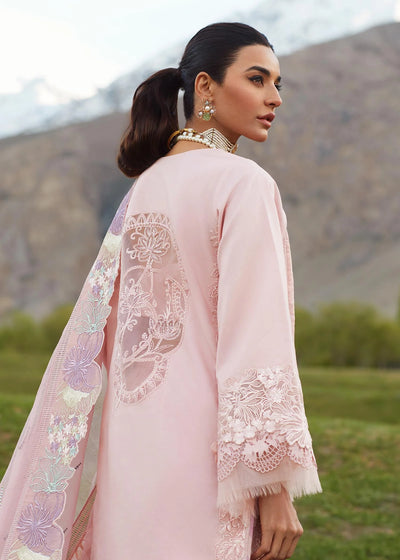 Crimson Unstitched 3 Piece Embroidered Lawn Suit 4B-Blush - Summer Collection D & M COLLECTION AND NIZAMI JEWELRY