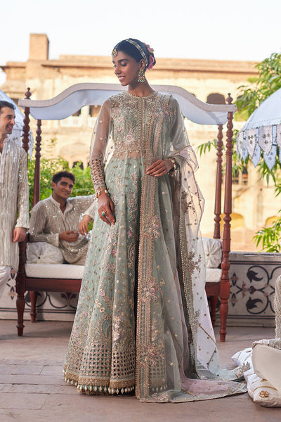 Dastangoi By Afrozeh Unstitched 3 Piece Embroidered Organza Suit DGAF23 AWE-23-V1-01 Mehrunisa - Wedding Collection