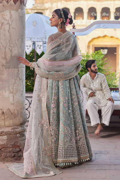 Dastangoi By Afrozeh Unstitched 3 Piece Embroidered Organza Suit DGAF23 AWE-23-V1-01 Mehrunisa - Wedding Collection