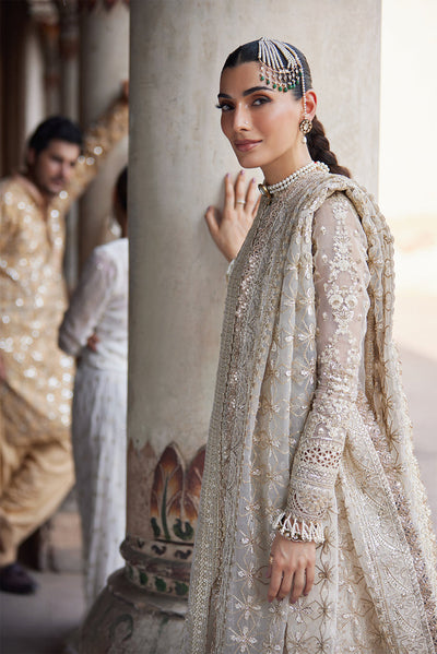 Dastangoi By Afrozeh Unstitched 3 Piece Embroidered Organza Suit DGAF23 AWE-23-V1-02 Noori - Wedding Collection