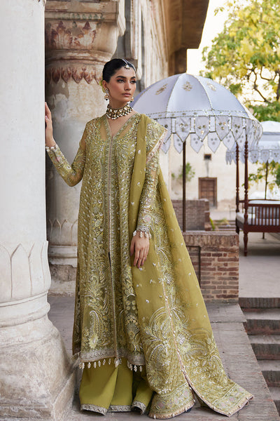 Dastangoi By Afrozeh Unstitched 3 Piece Embroidered Organza Suit DGAF23 AWE-23-V1-03 Shehnaz - Wedding Collection