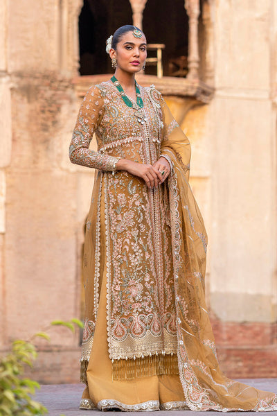 Dastangoi By Afrozeh Unstitched 3 Piece Embroidered Organza Suit DGAF23 AWE-23-V1-09 Shafaq - Wedding Collection