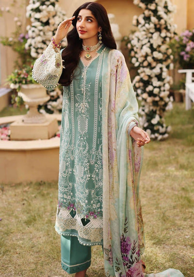 Elaf Stitched 3 Piece Embroidered Lawn Suit EL22FL ELF-10A Amulet - Festive Collection