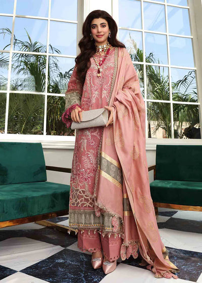 Elaf Stitched 3 Piece Embroidered Slub Khaddar Suit EL21LW EWC-01A Blush - Winter Collection