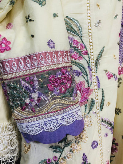 Elan Stitched 3 Piece Embroidered Lawn Suit EL24L D-02B Nedine- Summer Collection