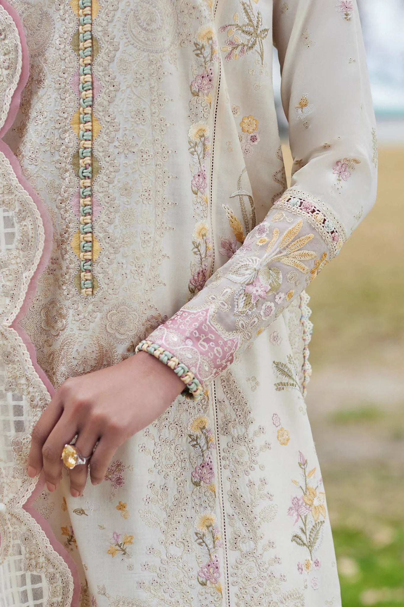 Elan Stitched 3 Piece Embroidered Lawn Suit EL24L D-05A Neziha- Summer Collection