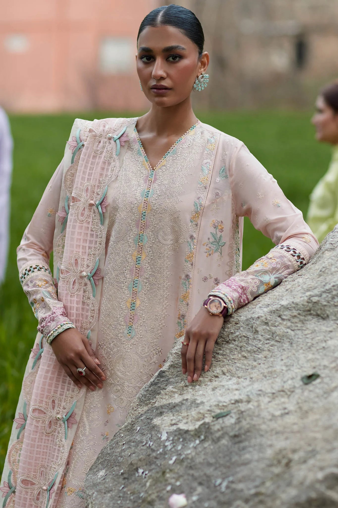 Elan Stitched 3 Piece Embroidered Lawn Suit EL24L D-05B Neziha- Summer Collection