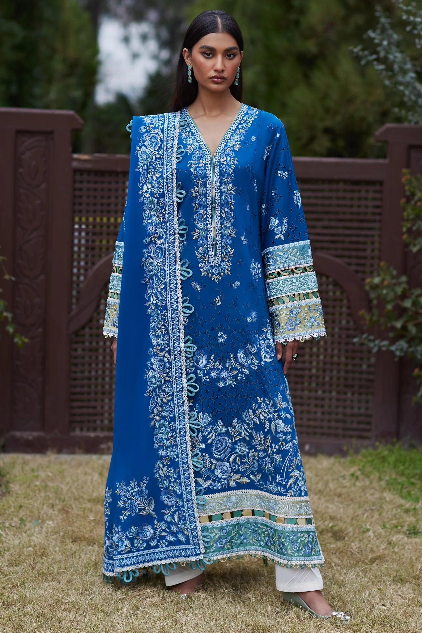 Elan Stitched 3 Piece Embroidered Lawn Suit EL24L D-06B Ivana- Summer Collection