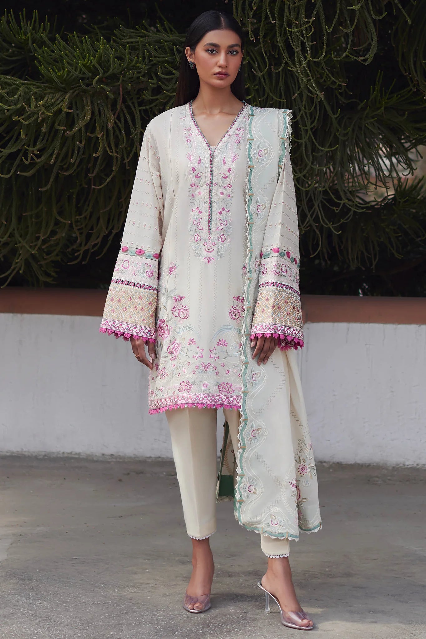 Elan Stitched 3 Piece Embroidered Lawn Suit EL24L D-10B Aira - Summer Collection