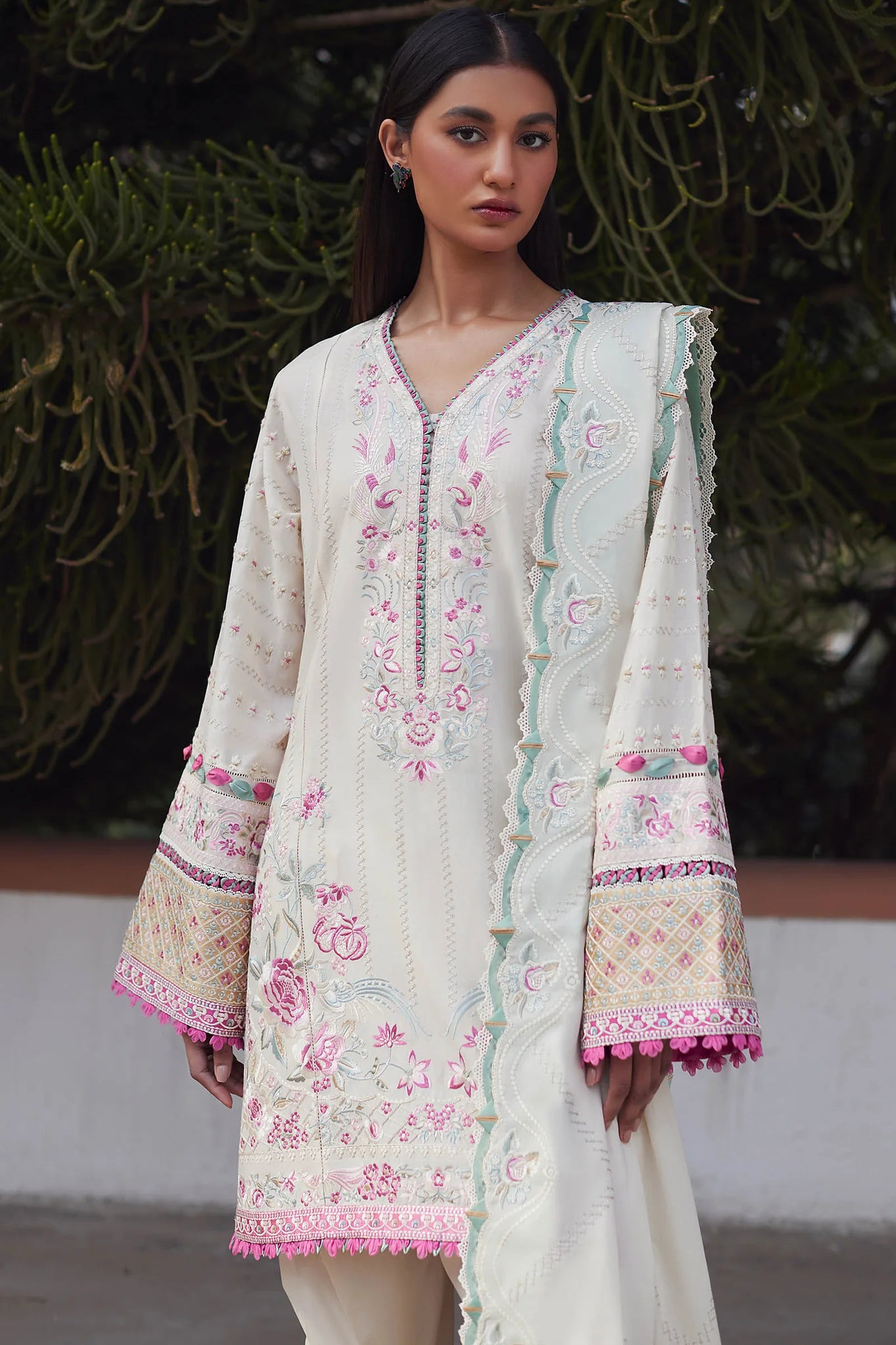 Elan Stitched 3 Piece Embroidered Lawn Suit EL24L D-10B Aira - Summer Collection