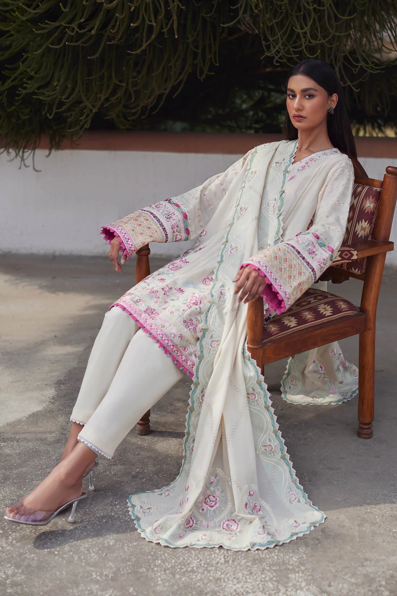 Elan Stitched 3 Piece Embroidered Lawn Suit EL24L D-10B Aira - Summer Collection