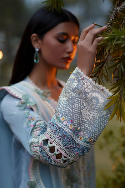 Elan Stitched 3 Piece Embroidered Lawn Suit EL24L D-11A Mirzeta - Summer Collection