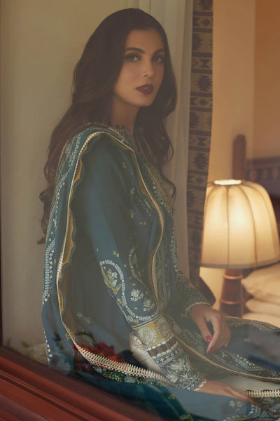 Elan Stitched 3 Piece Embroidered Lawn Suit EL24L D-04A Mahrosh- Summer Collection