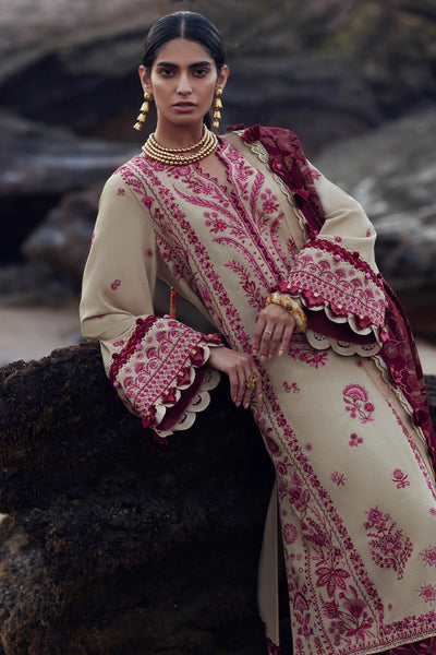 Elan Unstitched 3 Piece Embroidered Karandi Suit EL23UW EW23-02 Larah - Winter Collection