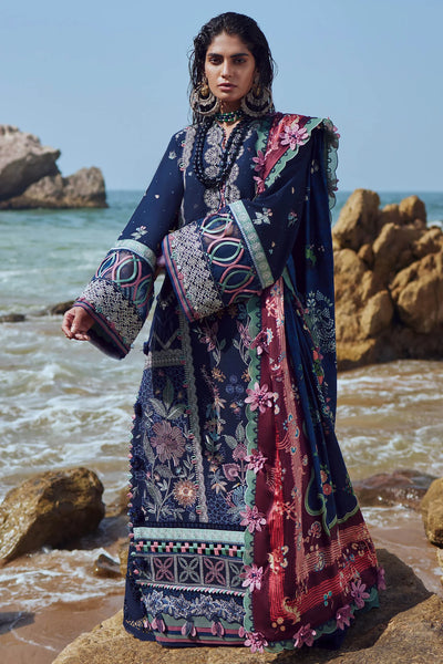 Elan Unstitched 3 Piece Embroidered Khaddar Suit EL23UW EW23-06 Darien - Winter Collection