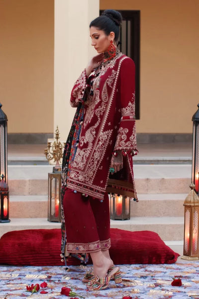 Elan Stitched 3 Piece Embroidered Lawn Suit EL22S EL22-10B SHERINE - Summer Collection