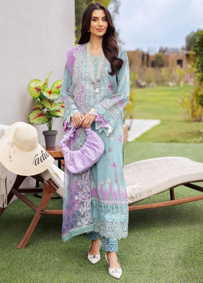 Gardenia by Nureh Stitched 3 Pc Embroidered Lawn Suit NSG-101 - Luxury Summer Collection D & M COLLECTION AND NIZAMI JEWELRY