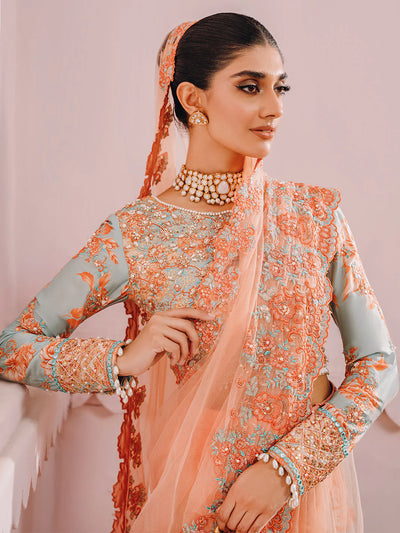 Heeriye By Faiza Faisal Unstitched Embroidered Silk Suit FF24H - Aroosa - Wedding Collection