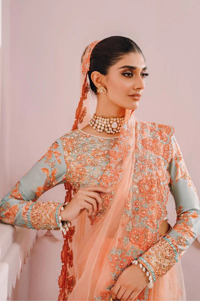 Heeriye By Faiza Faisal Unstitched Embroidered Silk Suit FF24H - Aroosa - Wedding Collection