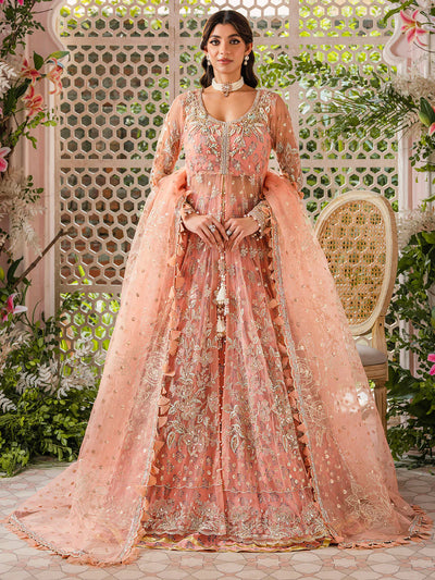 Heeriye By Faiza Faisal Unstitched Embroidered Net Suit FF24H - Mira - Wedding Collection