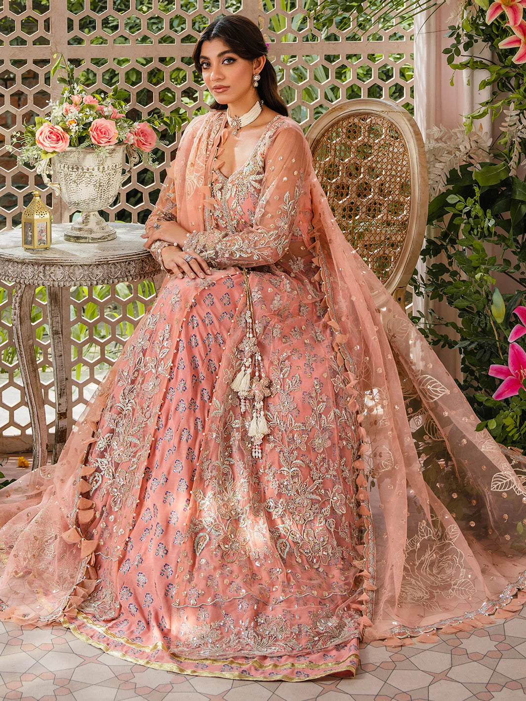 Heeriye By Faiza Faisal Unstitched Embroidered Net Suit FF24H - Mira - Wedding Collection