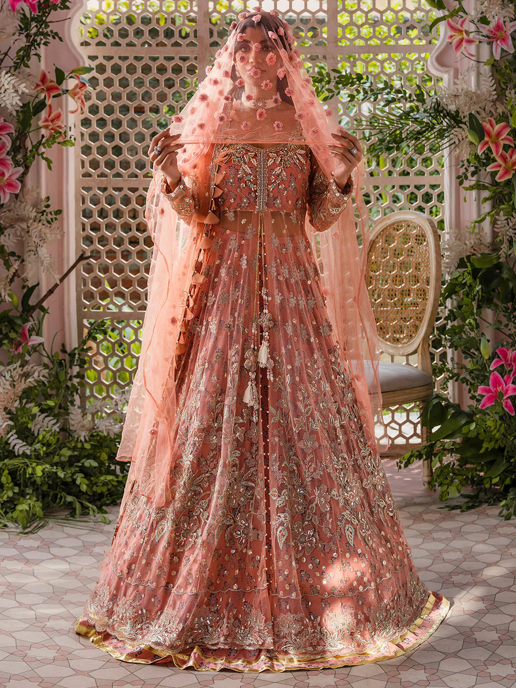 Heeriye By Faiza Faisal Unstitched Embroidered Net Suit FF24H - Mira - Wedding Collection