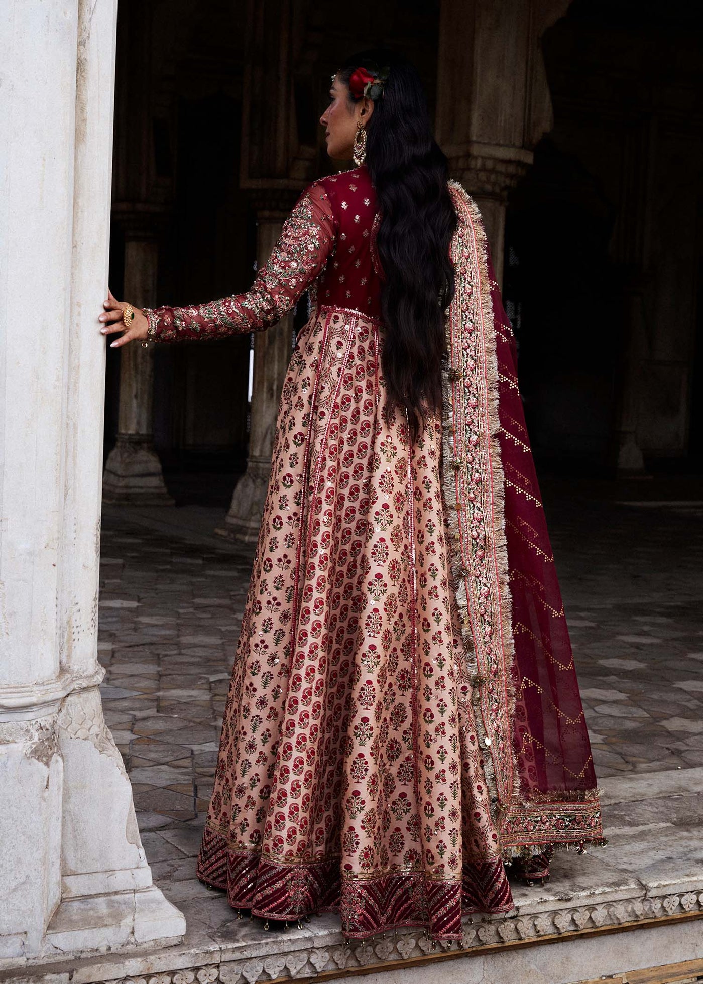 Hussain Rehar Stitched 3 Piece Embroidered Suit H24ELF - Alta - Luxury Festive Collection